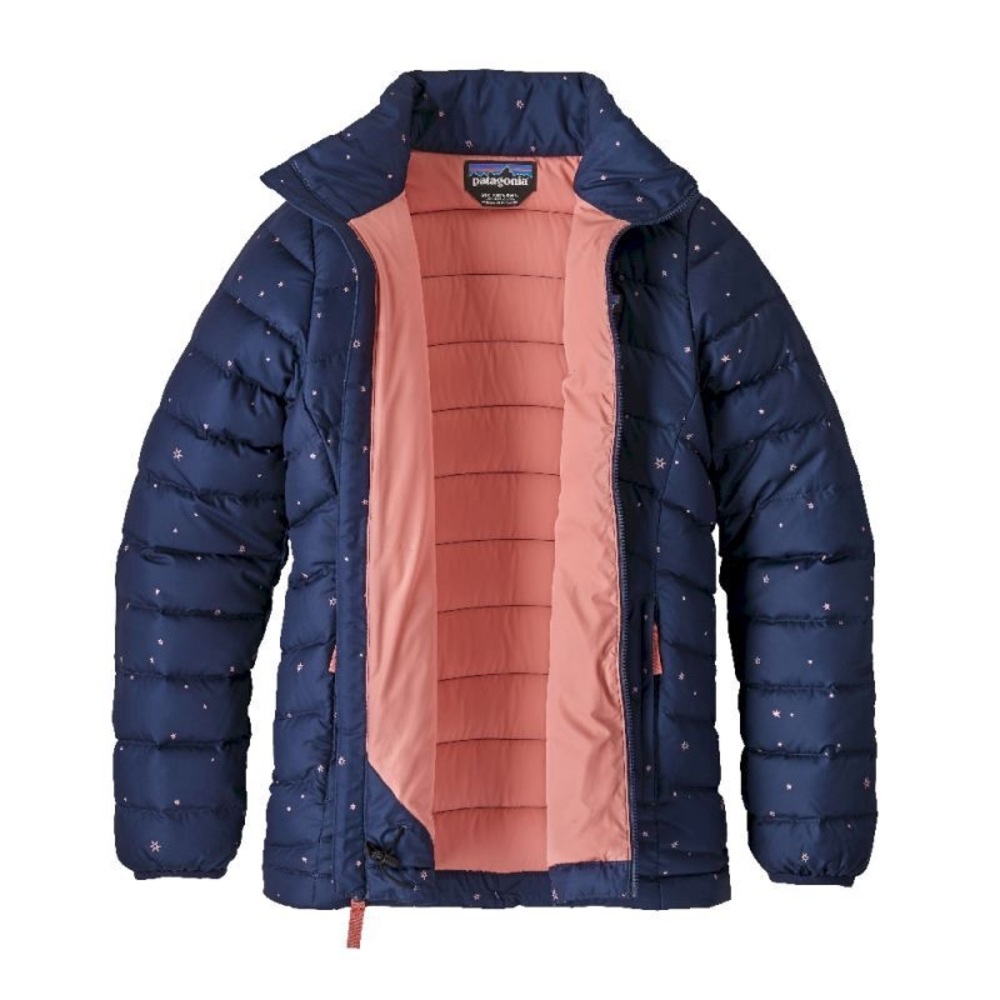 Patagonia Kids Puffer Jacket - Navy with Pink Accents - Picture 2 of 11
